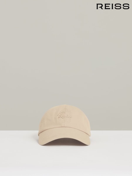 Piedra lavada - Reiss Elias Cotton Logo-embroidered Baseball Cap (AW3629) | 70 €