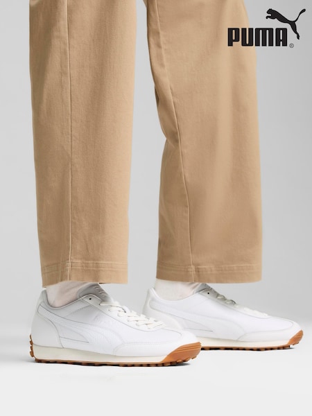 Puma White Easy Rider Leather Trainers (AW3632) | €106