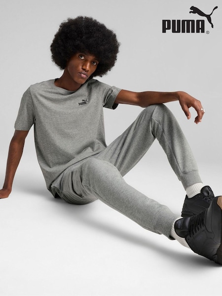 Puma Grey ESS Small No 1 Logo 100% Cotton T-Shirt (AW3637) | €27