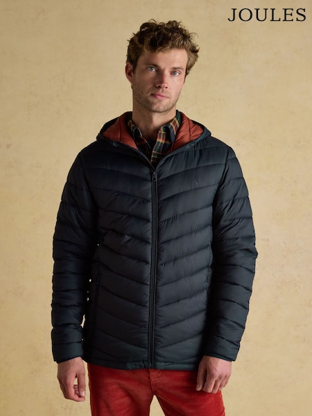 Joules Garrett Navy Showerproof Padded Jacket (AW3691) | €78