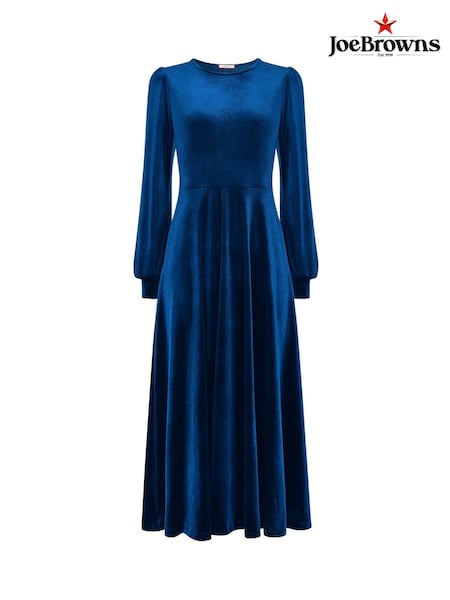 Joe Browns Dark Green Petite Velour Long-Sleeved Midi Dress (AW3715) | 148 QAR