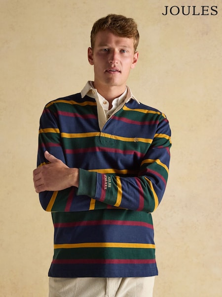 Joules Rugby Club Multi Long Sleeve Shirt (AW4166) | R$ 585