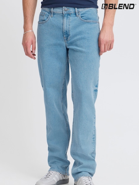 Блакитний камуфляж - Blend Straight Fit Стрейчевий джинси джинси (AW4342) | 2 704 грн