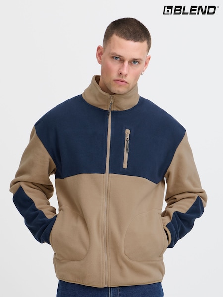 Kermanvaalea - Blend Colour Block Zip Through Fleece (AW4350) | €57