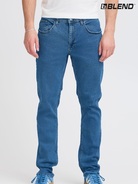 Блакитний камуфляж - Blend Tapered Fit Стрейчевий джинси (AW4352) | 2 163 грн