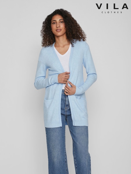 modra - VILA Longline Open Knit Cardigan (AW4418) | € 45