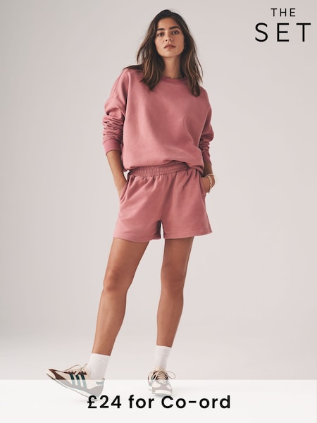 Staubrosa - The Set – 2 -teiliges Set mit Relax-Sweatshirt und Shorts mit abfallender Schulterpartie (AW4426) | 37 €