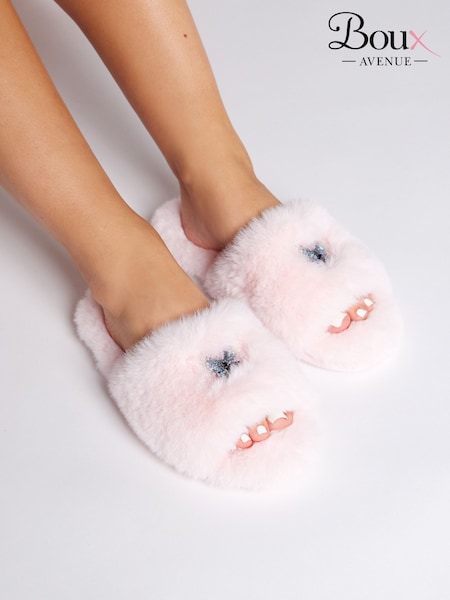 Boux Avenue Pink Butterfly Slider Slippers (AW4430) | AED81