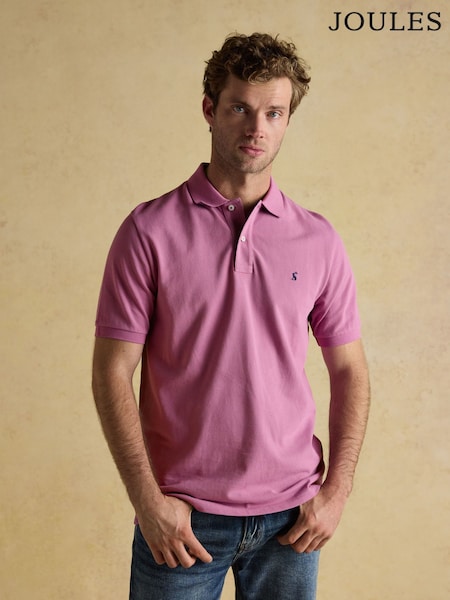 Joules Woody Lilac Purple Cotton Pique Polo Shirt (AW4447) | R$ 295