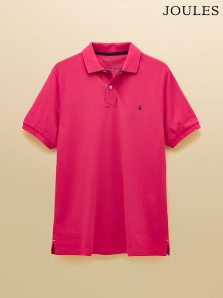 Joules Woody Bright Pink Cotton Pique Polo Shirt (AW4455) | €35.95