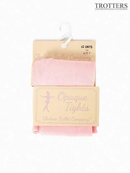 Trotters London Blush Pink Opaque Ballet Tights 2 Pack (AW4489) | 25 €