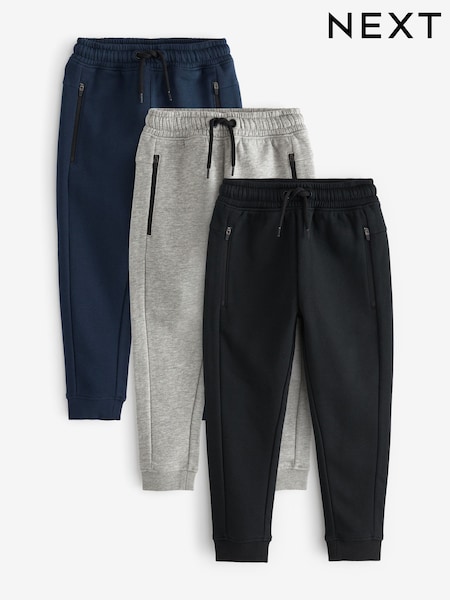 Multi - Lot de 3 pantalons de jogging zippés slim (3-16ans) (AW4699) | € 41 - € 66