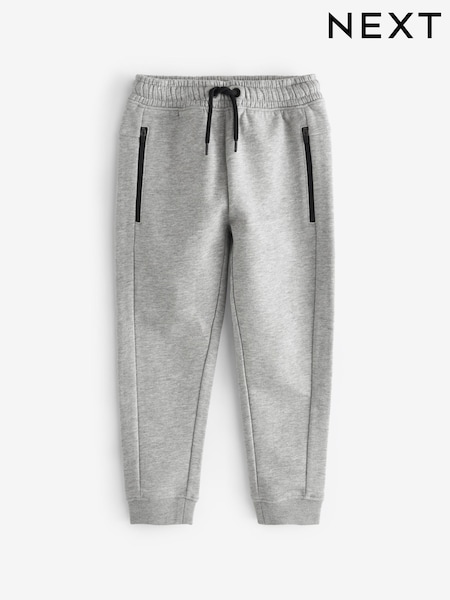 Grey Marl Slim Fit Zip Joggers (3-16yrs) (AW4717) | R$ 110 - R$ 175
