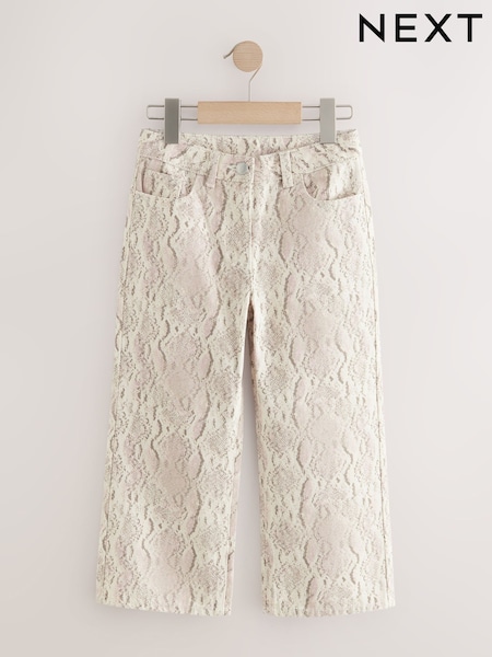 Snake Print Wide Leg Jeans (3-16yrs) (AW4733) | R$ 185 - R$ 235