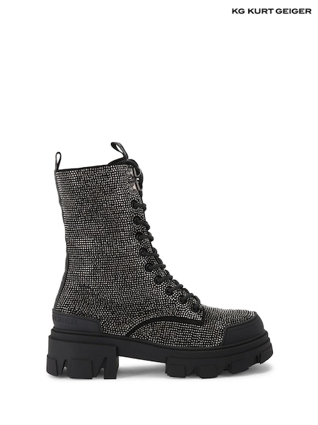 KG Kurt Geiger Trekker Gem Black Boots (AW4764) | €203