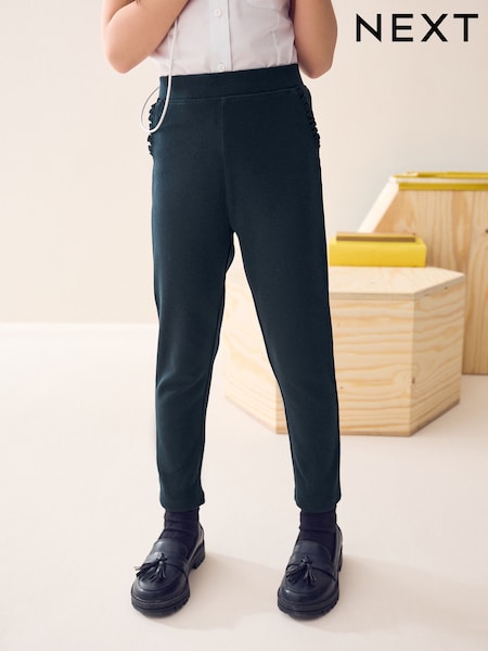 Azul marino - Pull-On Cotton Rich Stretch School Trousers (3-16yrs) (AW4792) | 11 € - 18 €
