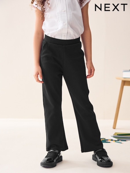 Negro - Pull-On Cotton Rich Stretch Flared School Trousers (3-17yrs) (AW4795) | 14 € - 21 €