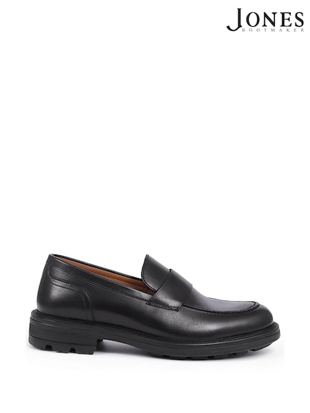 Jones Bootmaker Romeo Leather Black Loafers (AW4989) | AED577