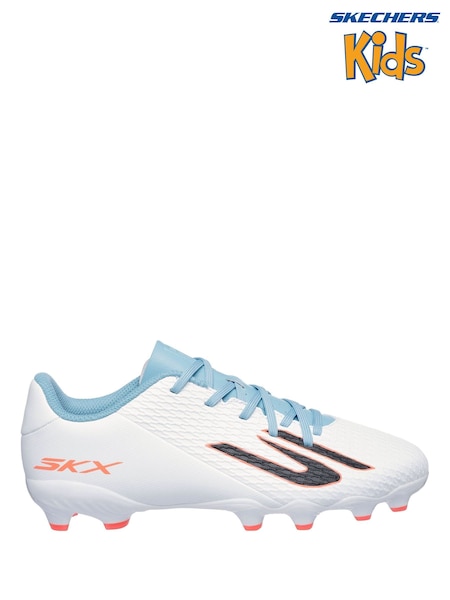 Skechers White Junior Youth Firm Ground Football Boots (AW5082) | €58