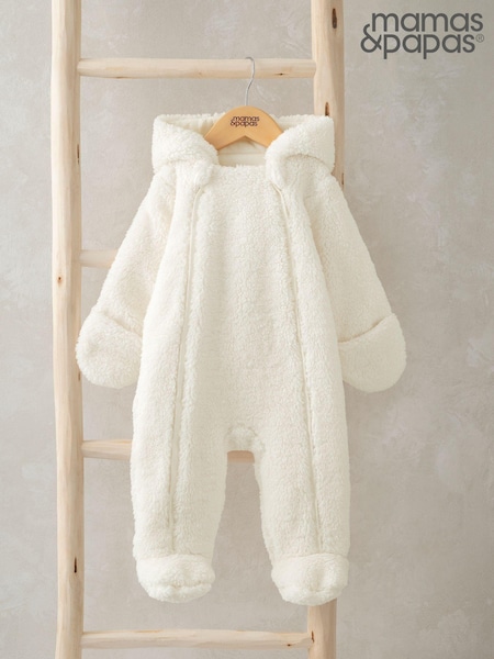 Mamas & Papas Cream Borg Pramsuit (AW5088) | ‏226‏₪