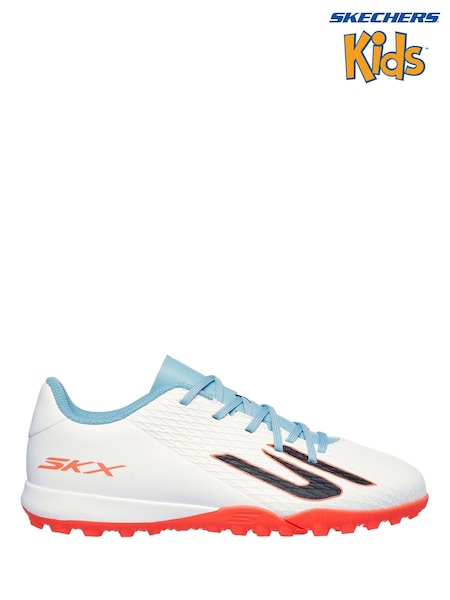 Skechers White Junior Youth Turf Football Boots (AW5089) | €58