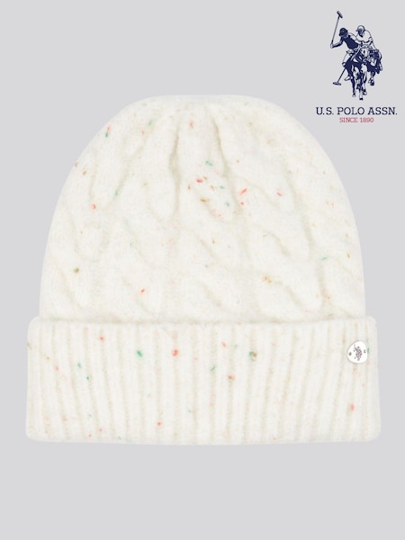 U.s. Polo Assn Womens Nap Yarn Cable Knit Beanie (AW5200) | €27