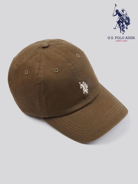 Vihreä - U.S. Polo Assn. Naisten kaksoisratsumiehet, pesty rento, 100% puuvillaa Lakki (AW5218) | €32