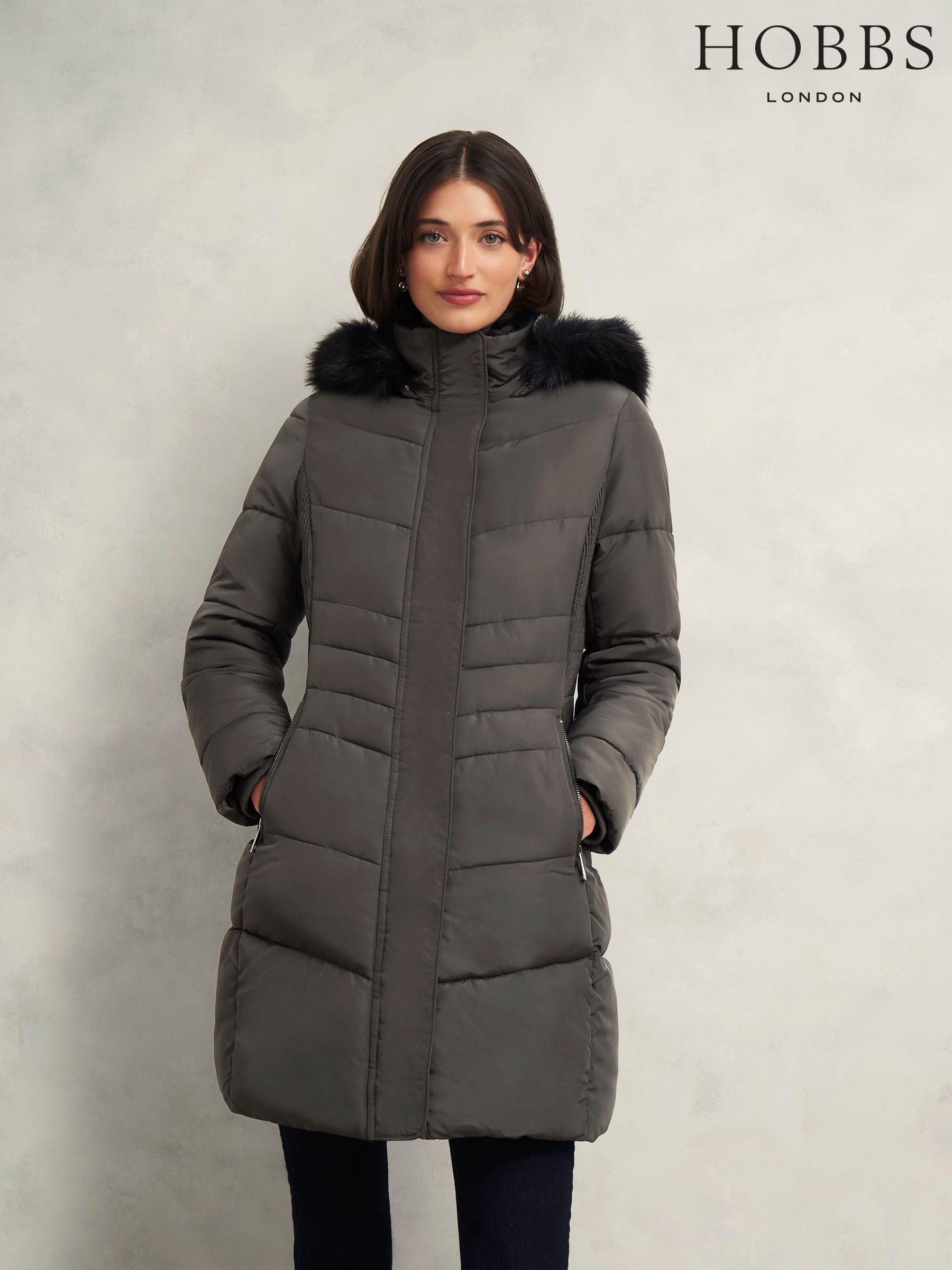 Buy Women's Clothing Hobbs Grey Zip Through Online | Next USA