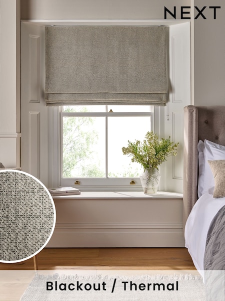 Grey Textured Ready Made Blackout Roman Blinds (AW5280) | €72 - €153
