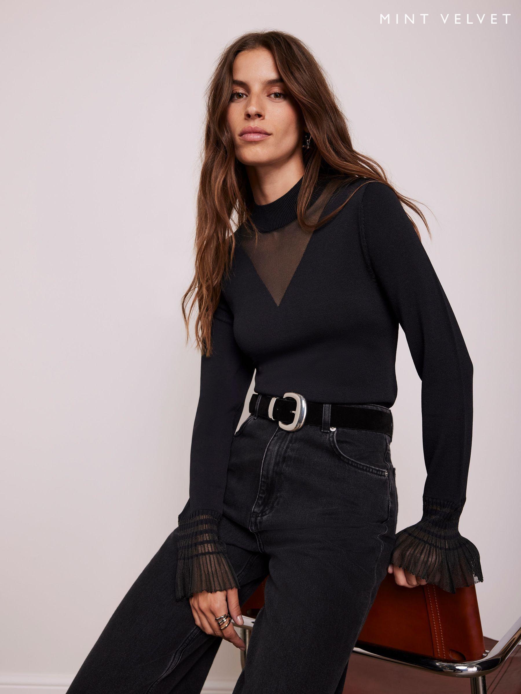 Women s Mint Velvet Long Sleeve Crew Neck Tops Next Luxembourg