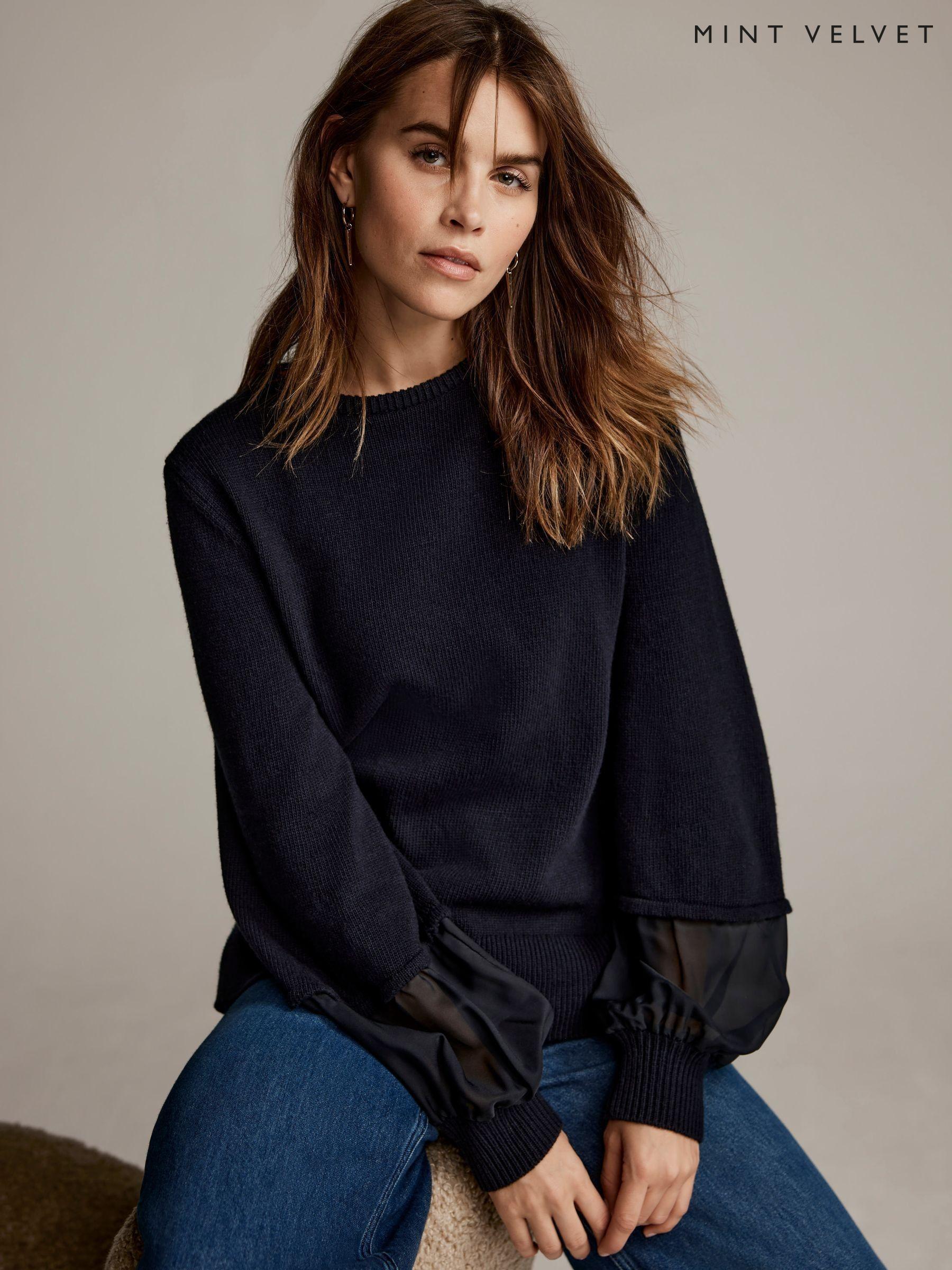 Velvet jumper womens top