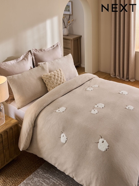 Fleece Tufted Hamish Duvet Cover and Pillowcase Set (AW5429) | 52 € - 86 €