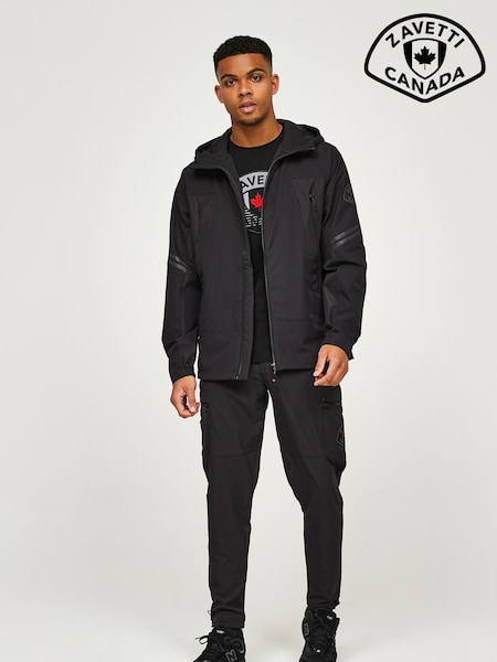 Zavetti Canada Tavox Woven Cargo Black Joggers (AW5440) | €90