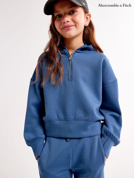 Abercrombie & Fitch Blue Quauter Zip Jumper (AW5454) | 178 LEI - 187 LEI