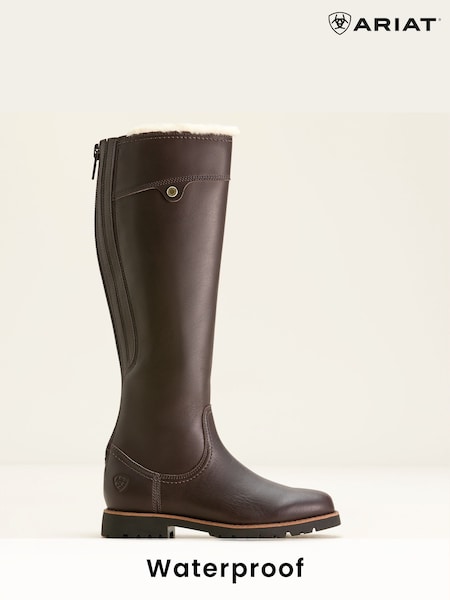 Ariat Arlington Sherpa Long Waterproof Brown Boots (AW5485) | ‏1,509‏₪