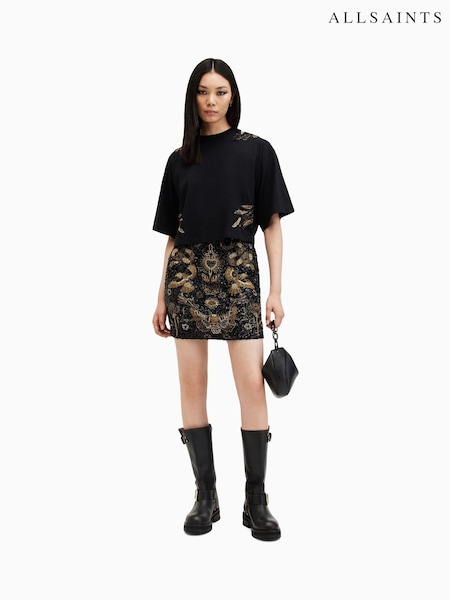 AllSaints Artia Wing 100% Cotton T-Shirt (AW5703) | €184