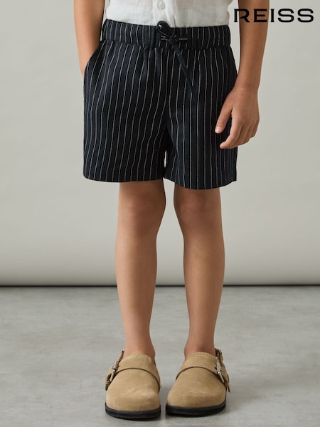 Albastru - Reiss Drawstring Shorts (AW5799) | 264 LEI