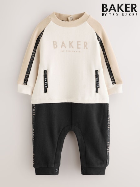 Baker by Ted Baker Panel Long Sleeve Romper (AW5816) | AED191 - AED209