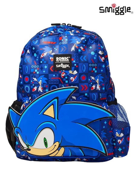 Smiggle Blue Junior Sonic The Hedgehog Hoodie Backpack (AW5860) | €49