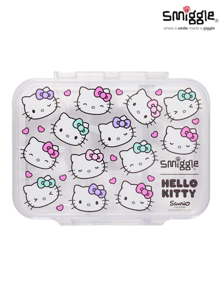Smiggle White Hello Kitty Medium See Me Bento Lunchbox (AW5872) | OMR16