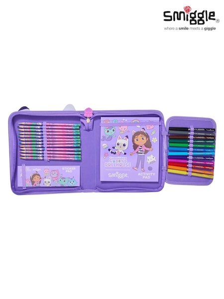 Smiggle Purple Gabbys Dollhouse Stationery Gift Pack (AW5875) | 129 QAR