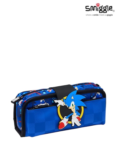 Smiggle Blue Sonic The Hedgehog Utility Pencil Case (AW5880) | €19