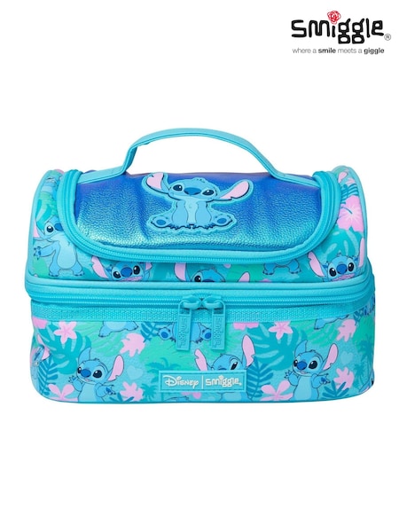 Smiggle Blue Stitch Double Decker Lunchbox (AW5885) | $40