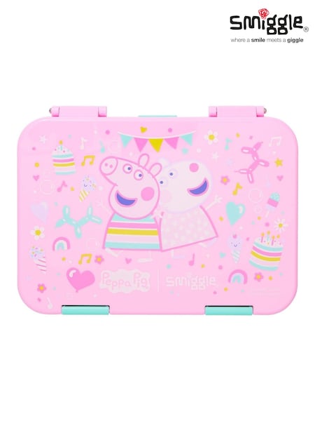 Smiggle Pink Peppa Pig Medium Happy Bento Lunchbox (AW5910) | €37