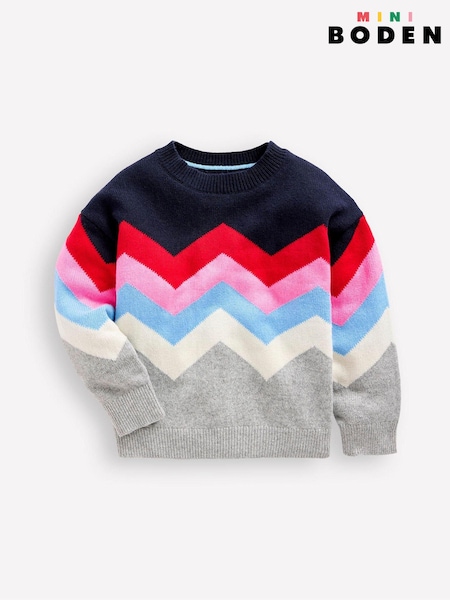 Boden Grey Zig Zag Jumper (AW5957) | 2,103 UAH - 2,343 UAH