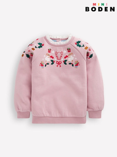 Boden Embroidered Christmas Festive Sweat (AW5961) | €27 - €32