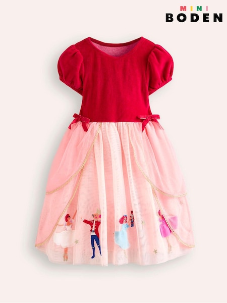 Boden Red Christmas Nutcracker Appliqué Dress (AW6014) | €53 - €58