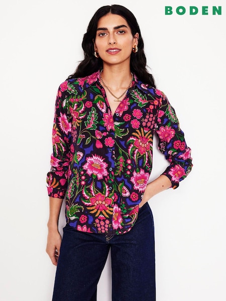 Boden Pink Sienna Silk Shirt (AW6023) | €89