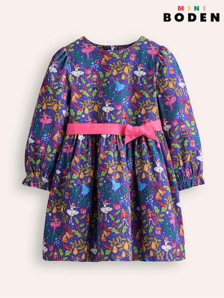 Boden Blue Peggy Co-ord Nutcracker Festive Party Dress (AW6043) | €42 - €49