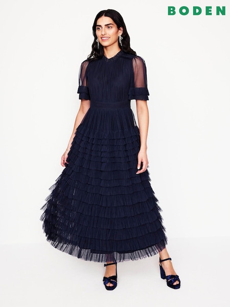 Boden Tiered Ruffle Tulle Dress (AW6044) | 1,146 LEI